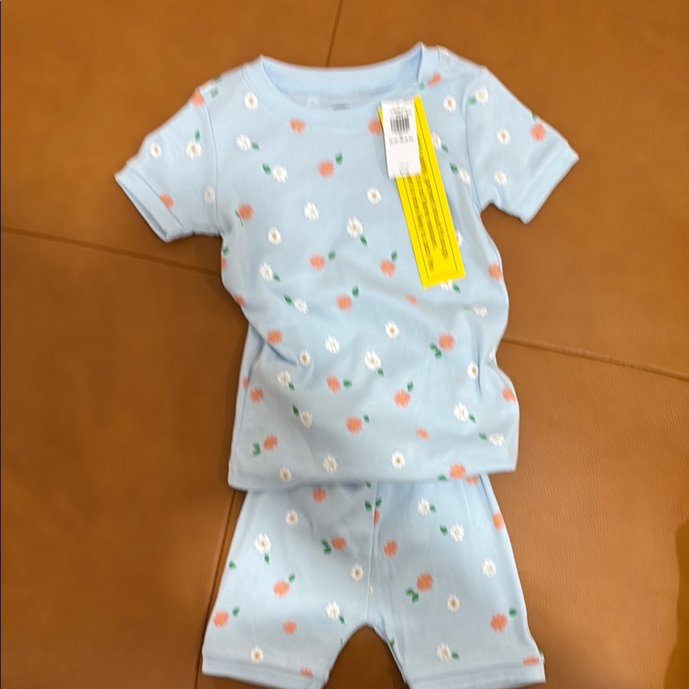 Floral Blue Kids Pajamas